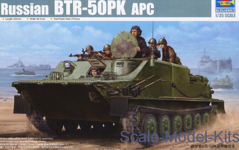 Trumpeter Russian Btr Pk Apc Plastic Scale Model Kit In