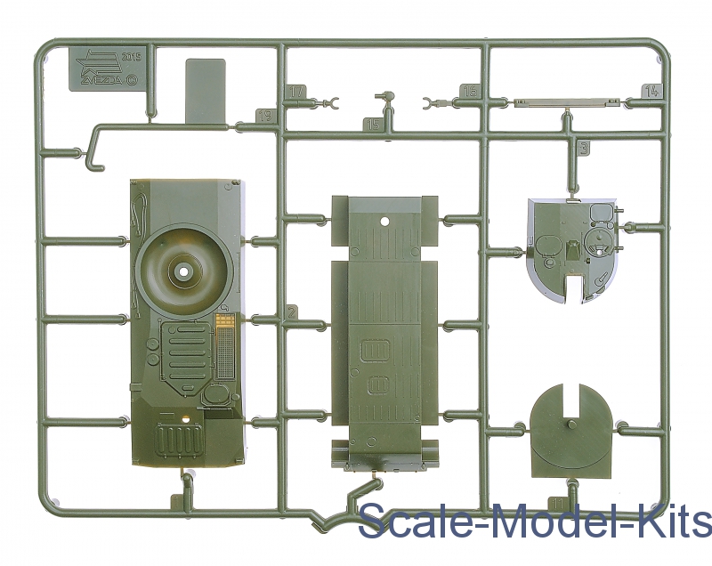 Soviet 122 Mm Self Propelled Howitzer Gvozdika Zvezda Plastic Scale