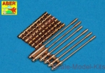 Detailing set: Set of 6 turned U.S. cal .50 (12,7mm) Browning M2 barrels for P-51 Mustang, Aber, Scale 1:32