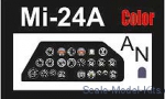 Photo-etched set Mi-24A cockpit interior, for Zvezda kit