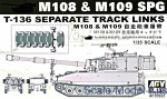 Detailing set: T-136 Separate tracks links M108 and M109 SPG, AFV-Club, Scale 1:35