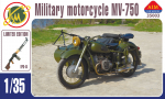 AIM35003-L Soviet military motorcycle MV-750 (K-750) with machine gun RPD-44. Limited edition