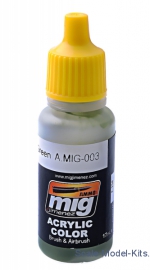 A-MIG-0003 Acrylic paint: RAL 6011 Resedagrun A-MIG-0003