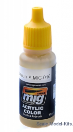 A-MIG-0016 Acrylic paint: RAL 8020 Gelbbraun A-MIG-0016