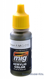 A-MIG-0019 Acrylic paint: 4BO Russian green A-MIG-0019