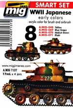 A-MIG-7137 Smart set: WW II Japanese AFV  early colors A-MIG-7137