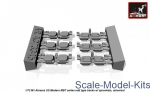 Tracks (solid teeth) for M1 Abrams series mid type w/ drive wheels