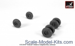 Detailing set: CH-47 Chinook wheels, Armory, Scale 1:72