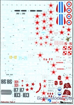 Decals / Mask: Decal for Yakovlev Yak-3 family, Begemot, Scale 1:72