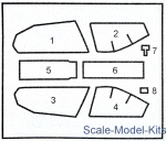 Mask for AH-1W/1T for Italeri kit