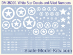 DAN35020 Decal 1/35 WWII U.S. Army White Stars and Allied Numbers