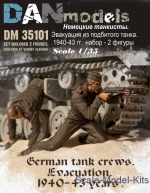 DAN35101 German tank crew. Evacuation, 1940-43 (2 figures)