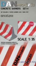 Other structures: 1/35 DAN Models 35201 - Concrete barriers (set 1), DAN Models, Scale 1:35