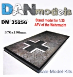 DAN35256 Display stand. AFV of the Wehrmacht, 190x370mm