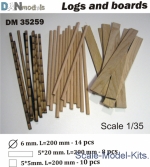 DAN35259 Logs and boards for dioramas #2