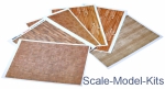 Paper material for dioramas. Wooden floors. Parquet, 6 pieces: 180x125 mm