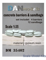 DAN35402 Concrete barriers and sandbads 1/35