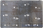 Photoetched: Stencil for applying footprints from boots. 2 types of soles german&soviet boots, WWII