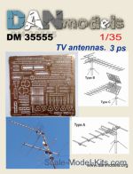 Civil TV Antennas, 3 pcs