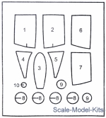 Painting masks for model MiG-25 RBT, ICM kit