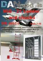 DAN48524 MiG-21: pilot ladder, locking pads, antenna angle of attack indicator (Academy)