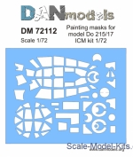 Decals / Mask: Painting mask for model Do 215/17 ICM kit, DAN Models, Scale 1:72