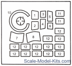 Mask for C-47/DC-3/Dakota Italeri kit