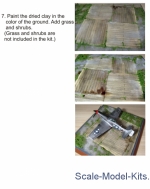 Display stand. Aerodrome covering (wooden boards), scale 1/72; 1/48