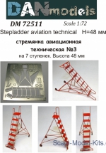 DAN72511 Stepladder aviation technical #3 (7 steps), height 48mm