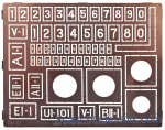 Photo-etching: Stencil for marking Japanese aircraft (World War II)