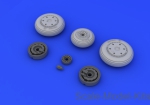 Brassin 1/48 MiG-21F wheels, for Trumpeter kit