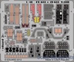 Photo-etched parts: Photoetched set 1/48 T-28D (self adhesive), for Roden kit, Eduard, Scale 1:48