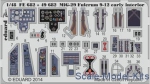 EDU-FE682 Photoetched set 1/48 MiG-29 Fulcrum 9-12 early interior (self adhesive), for GWH kit