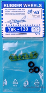 Detailing set: Rubber wheels for Yak-130, ELF, Scale 1:72