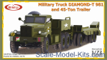 GMU72004 Military Truck DIAMOND-T 981 and 45-Ton Trailer