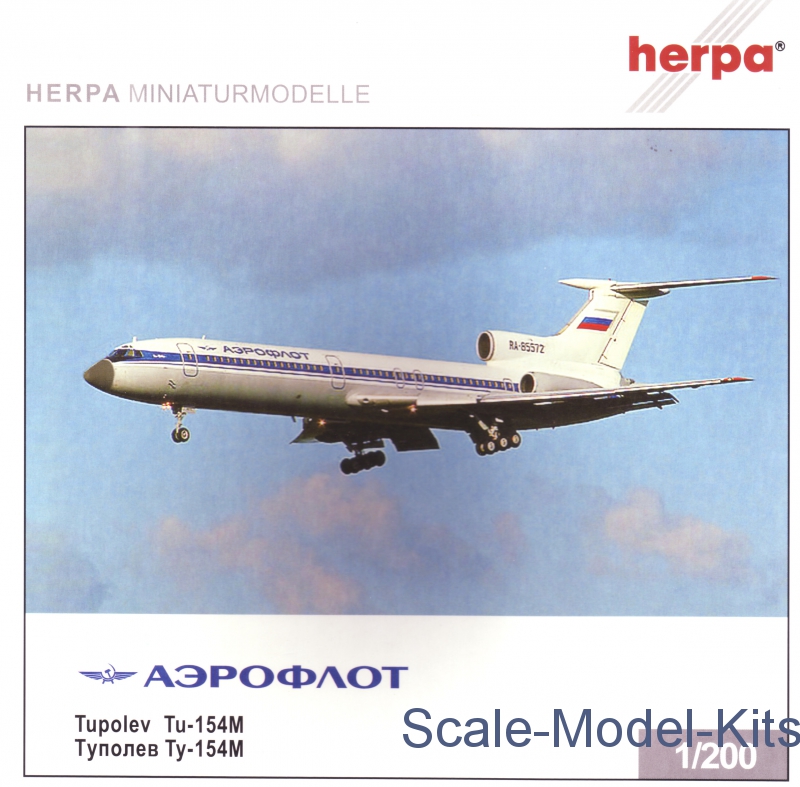 Herpa - Tupolev Tu-154M AEROFLOT Soviet airliner - plastic scale