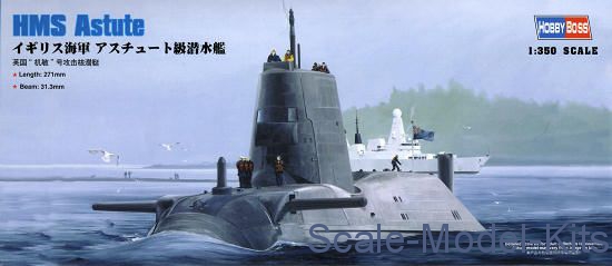 Hobby Boss - 1/350 Hobby Boss 83509 - HMS Astute - plastic scale model ...