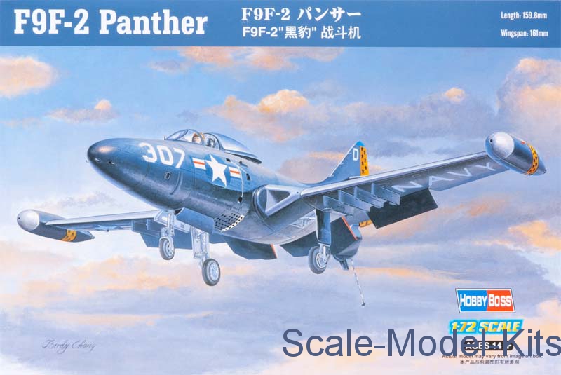 Hobby Boss - F9F-2 Panther - plastic scale model kit in 1:72 scale ...