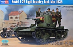 Tank: Soviet T-26 Light Infantry Tank Mod.1935, Hobby Boss, Scale 1:35