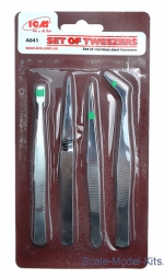 ICM-A641 Set of tweezers (4 pcs.)