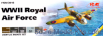 Acrylic paints set for WWII Royal Air Force, 6 pcs