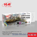 ICM3032 Acrylic paints set for WWII German tank Crew, 6 pcs