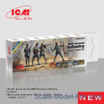 ICM3044 Acrylic paints set for WWI German infantry, 6 pcs