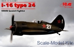 Fighters: WWII Soviet Fighter I-16, type 24, ICM, Scale 1:32