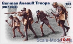 WWI (XIX century - Pre WWII): German Assault Troops, 1917-1918, ICM, Scale 1:35