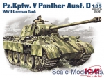 Tank: Pz.Kpfw V Panther Ausf.D, ICM, Scale 1:35