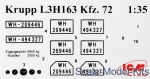 1/35 ICM 35462 - Krupp L3H163 Kfz.72, WWII German radio truck