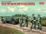 ICM35504 Horch 108 Typ 40 with german Infantry