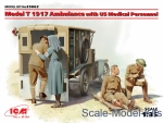 ICM35662 Model T 1917 Ambulance with US medical personnel