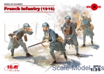 ICM35691 French Infantry 1916, 4 figures